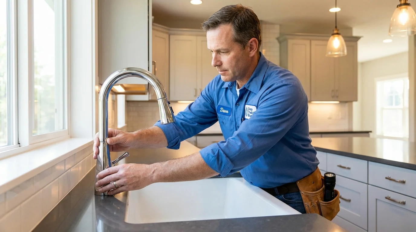 Kitchen faucet installation by Johns Plumbing LLC in Mountain View